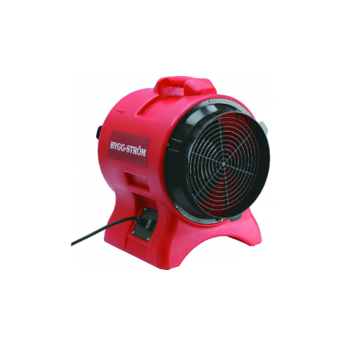 Tillfällig ventilation för luftcirkulation och frånluft.