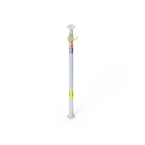 Stämp som kan ställas melln 1,72-3,0 m. Kan enkelt lossas med hjälp av en speciell gänggeometri.