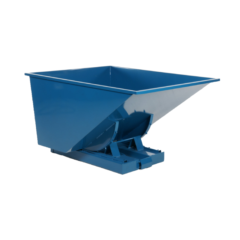 Tippbar container för byggavfall och material.