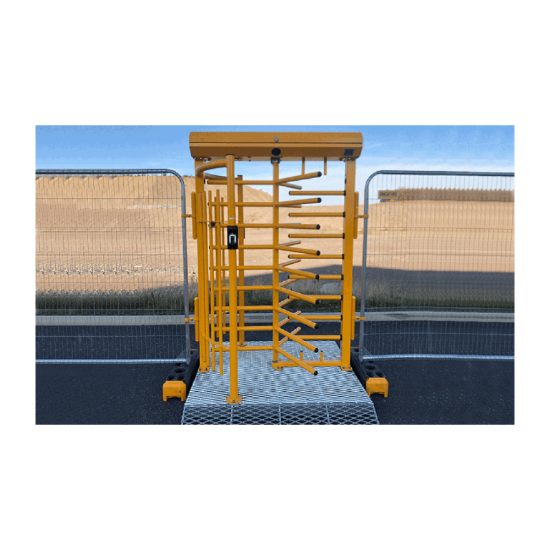 Passagegrind med infobric.